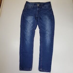 Blue Desire Jeans Womens Size 7 Blue Skinny Medium‎ Rise Medium Wash